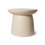 Earthenware side table L cream - Bilde 4