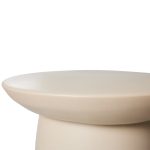 Earthenware side table L cream - Bilde 3