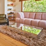 Mirror block coffee table clear
